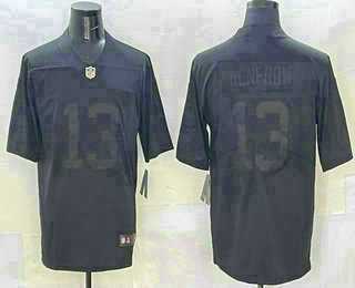 Men%27s Las Vegas Raiders #13 Hunter Renfrow Balck Vapor Untouchable Stitched Jersey->las vegas raiders->NFL Jersey